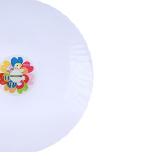 Royalford 105" Opal Ware Spin Dinner Plate - Opalware - White