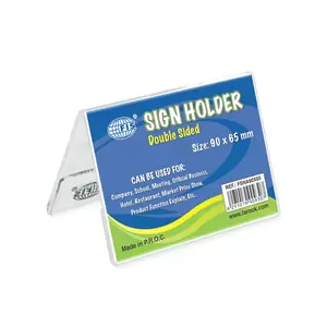 FIS A-Shape Sign Holders Double Sided Oblong, 90 x 65 mm Size - FSNA90X65