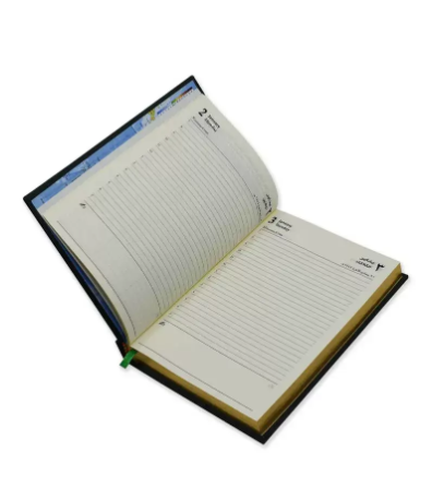 FIS Golden A5 Diary 2023 (Arabic/English) Green - FSDI26AEG23GR