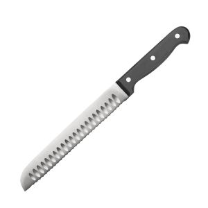 Prestige Pointless Bread Knife - Stainless Steel - Black