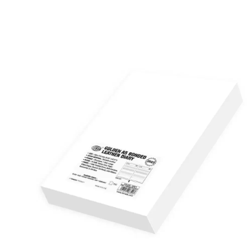 FIS 2023 Golden A5 Bonded Leather Diary English Gold Corner 1-Side Padded Grey -FSDI26EGBC23GY