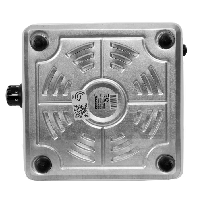 Geepas GHP32011 1000W Single Hot Plate - Flexible Precise Table Top Cooking - Cast Iron Heating Plate - Portable Electric Hob With Temperature Control For Home, Camping & Caravan Cooking | 2 Years War