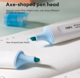 Deli Macaron Highlighter 1-5mm Chisel Tip ES621S