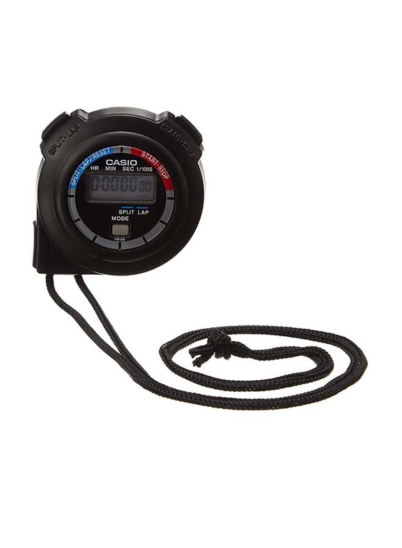 Casio Digital Unisex Watch, Water Resistant, HS-3V-1RDT, Black-Grey