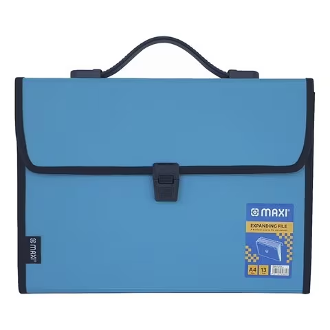 Maxi Expanding File With Handle A4 Size 13 Tab Turquoise