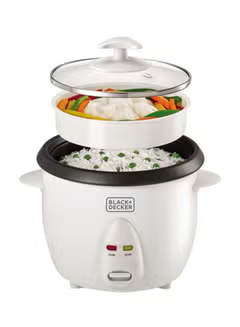 Non Stick, Rice Cooker, With Glass Lid,1.0 L 400.0 W RC1050-B5 White