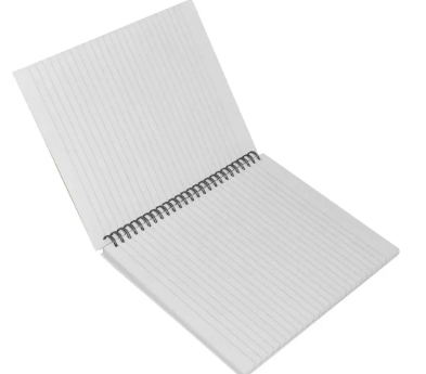 LIGHT Pack of 5 Spiral Hard Cover Note Book 100 Sheets. Size:9X7 Inches (22.86 X 20.32 CM) -LINBS971001306