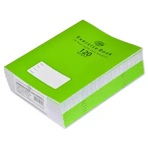 FIS Exercise Book, Pack of 12, Size:16.5 X 21 cm, 120 Pages, 4 Line with Margin - FSEB4LM120N