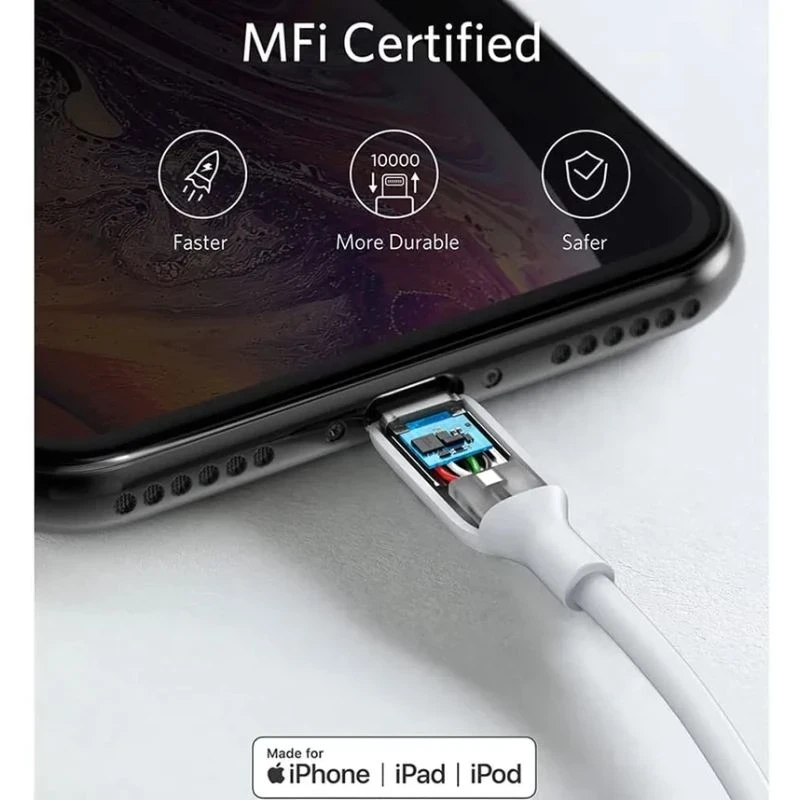 Anker Power Line III Lightning Cable 3ft B2B-UN White Iteration1