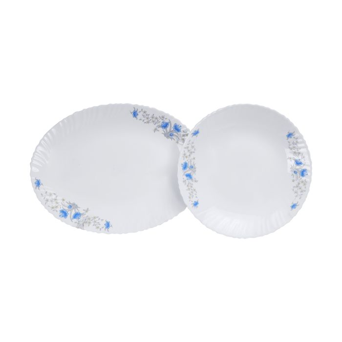 Royalford RF5035 Opal Glassware Dinner Set, 40 Pcs