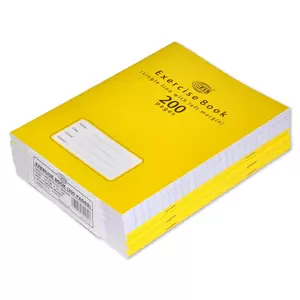 FIS® EXERCISE BOOK 200 PAGES, SINGLE LINE WITH MARGIN, Size 16 x 21 cm, Pack of 6