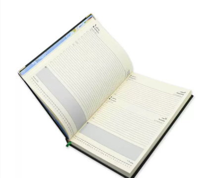 FIS 2023 Diary A4 PU Arabic/English 1-Side Padded Gold Corner Green - FSDI48AEPG23GR