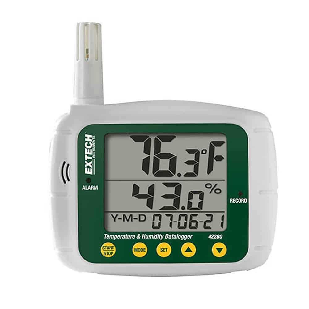 Temperature And Humidity Datalogger, -20 To 70°C, 0 To 100%RH