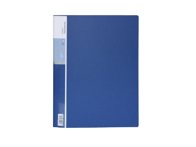Deli Clear Book, A4, Assorted Colors, 10 Pockets