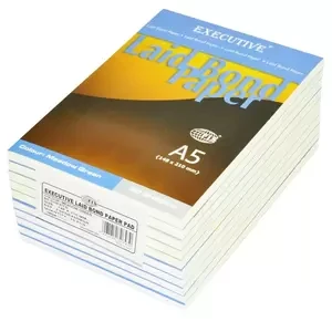 10-Piece FIS Executive Laid Bond Paper A5, Meadow Green 50-Sheets - FSPDEX50MGR