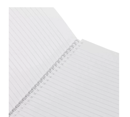 LIGHT Spiral Soft Cover Notebook, Single Ruled, 9X7 Inches, 100 Sheets -LINB971706S