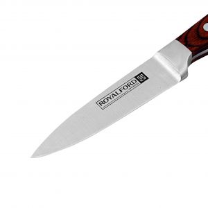 Royalford Utility Knife - Stainless Steel - Brown