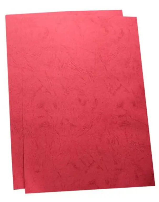 Partner 100-Piece A3 Embossed Binding Sheet Red