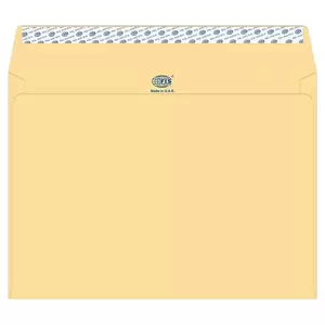 FIS Manila Envelopes Peel & Seal, Plain, Pack of 50 Pcs. C4 (229 x 324 mm), 90 GSM - FSME9042P50