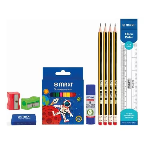 Maxi School Basic Stationery Kit MXZPB-5