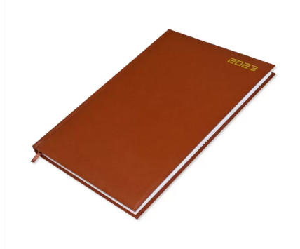 FIS A4 Diary 2023 English (Saturday & Sunday Combined) Brown - FSDI48E23BR