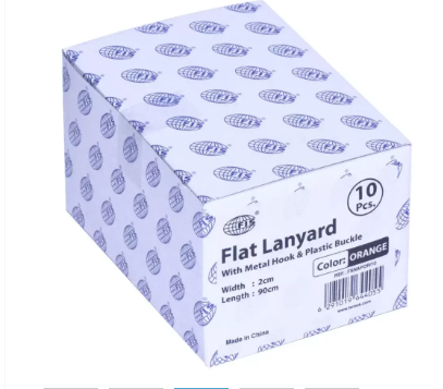 10-Piece FIS Lanyard Orange with Metal Hook & Plastic Buckle, 2X90cm - FSNAPOR/10