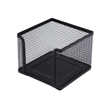 DELUXE MEMO CUBE HOLDER METAL MESH BLACK A11201