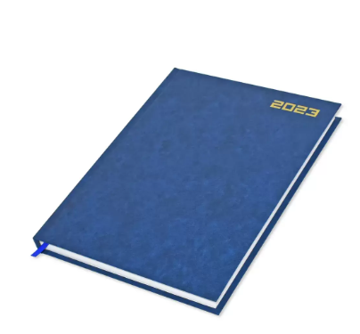 FIS 2023 Executive Diary English Vinyl Hard Cover Blue - FSDI88EN23BL