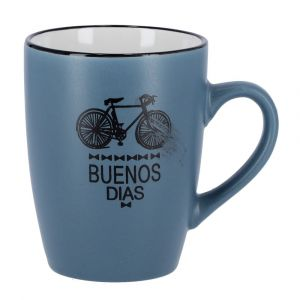 Royalford Coffee Mug - Ceramic - Blue - 350 ML