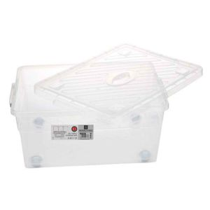 Royalford 55 Litre Storage Box - Plastic - Clear - 55 LITER