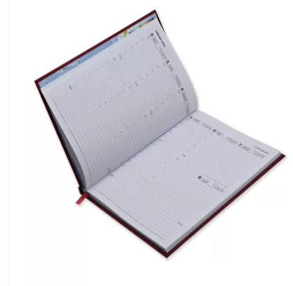 FIS A5 Diary 2023 (Arabic/English) (1-Week at a glance) Maroon - FSDI78AEN23MR