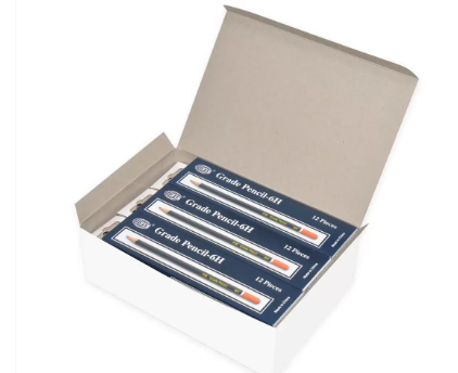 Box of 12 Packs 6H Grade Pencil Set Blue/Red - FSPE6H