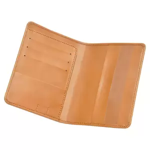 FIS Brown Polyurethane For Unisex - Passport Wallet - FSGNPBR