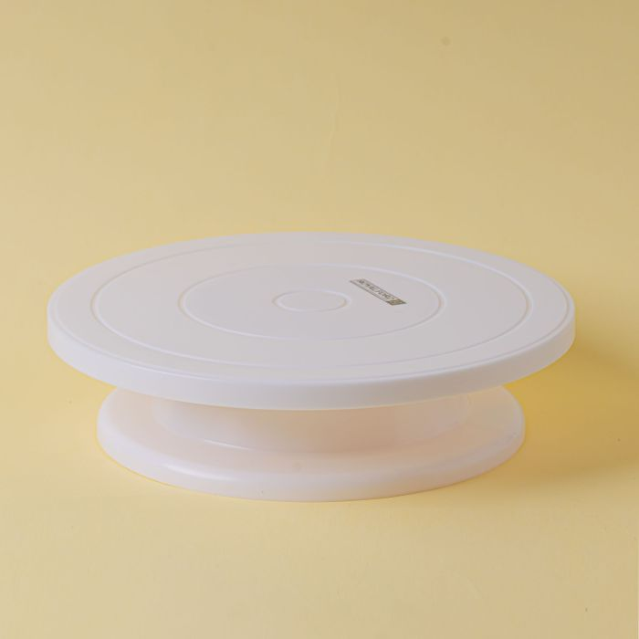 Royalford 28 CM Cake Decorating Table- RF10866| 360-Degree Rotating Stand| Plastic Turntable| Anti-Skid Base And Non-Slip Surface| Suitable For Icing, Decorating And Levelling Cakes| For Beginner And 