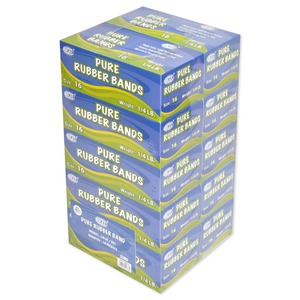 10 Boxes FIS Pure Rubber Bands Yellow - FSRB16