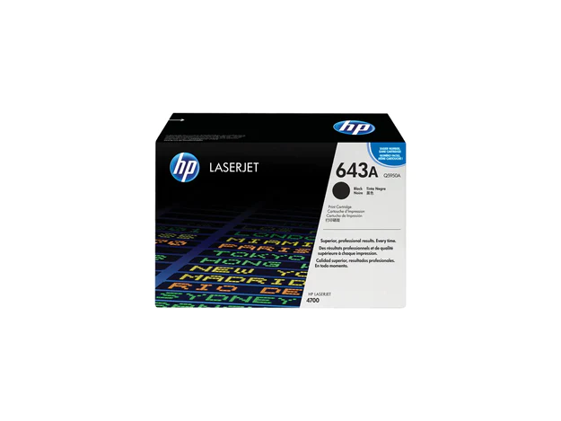 HP 643A Black Original LaserJet Toner Cartridge (Q5950A)