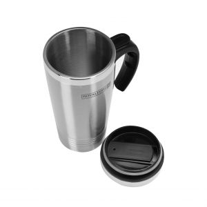 Royalford 16Oz Travel Mug - Stainless Steel - Silver - 16 oz/470 ml