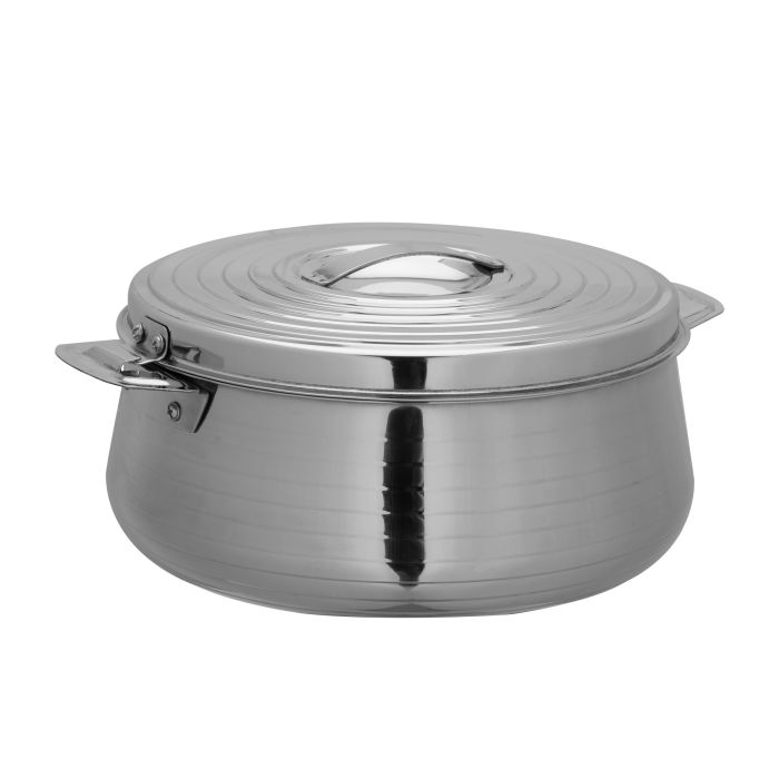 Hilux Double Wall Stainless Steel Hot Pot, 1500ml, RF10532 | Firm Twist Lock | Strong Handles With Heavy-Duty Rivets | Steel Serving Pot, Chapati Storage Box, Roti Serving Pot