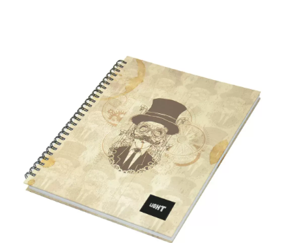 Light Spiral Hard Cover Notebook Single Line (Pack of 5 Pcs X 100 Sheets) A5 Size - LINBSA51808