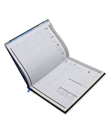 FIS Golden Executive Diary 2023 Arabic/English/French (1-Week at a glance) Blue - FSDI32AEG23BL