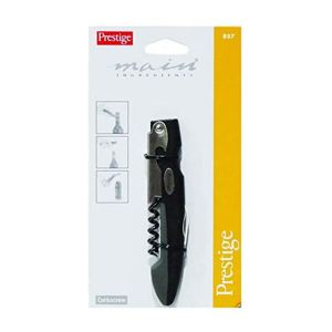 Prestige Waiters Corkscrew - Stainless Steel - Black