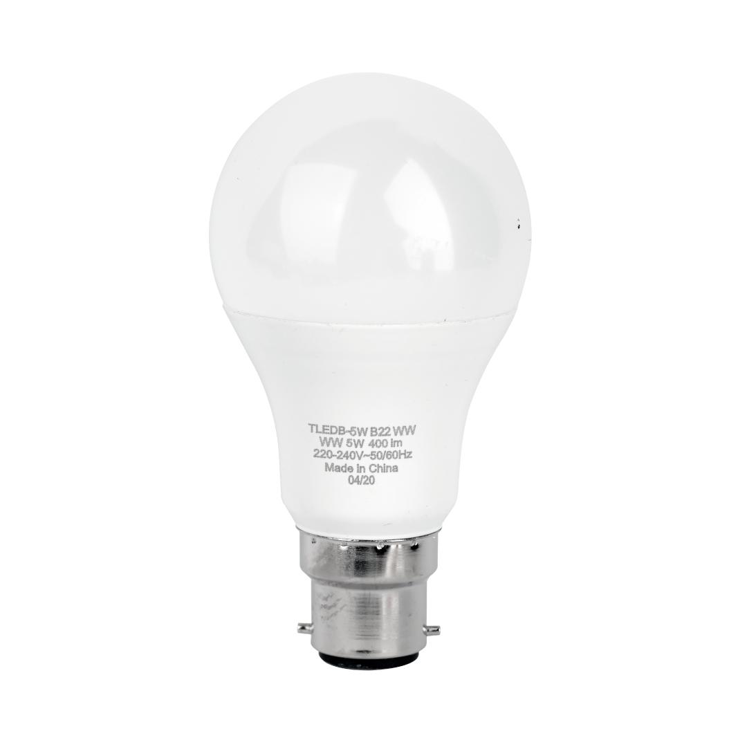 LED Bulb 5W Warm White B22