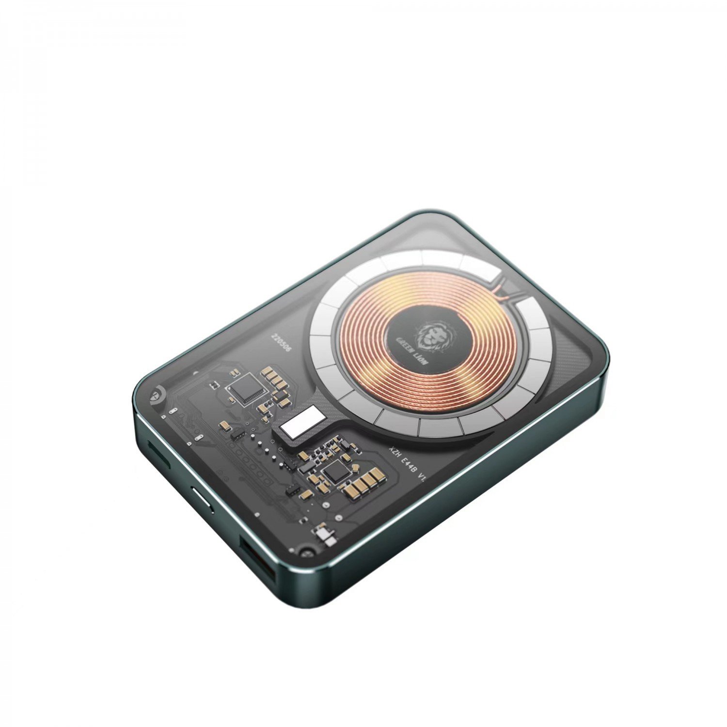 Green Transparent Magsafe Power Bank 10000mAh ( QC 22.5W + PD 20W ) 15W - Black