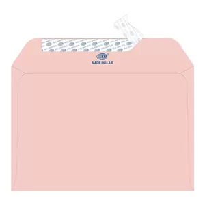 FIS Executive Laid Paper Envelopes Peel & Seal, Pack of 25 Pcs. Pink Color, C5 (162 x 229 mm) Size, 100 GSM - FSEE1026PPIB25