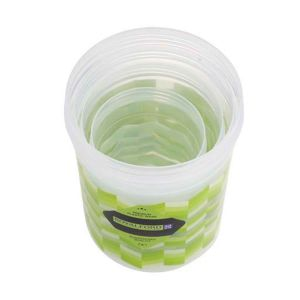 Royalford 4Pcs Container Set - Plastic - White & Red - 500ML, 1000ML, 1500 ML, 2000 ML