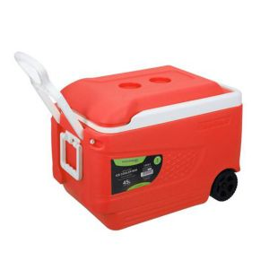 Royalford Insulated Ice Cooler Box 45Ltr - Plastic - Red - 45 LITER
