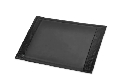 FIS Executive Italian PU Desk Blotters Black Color, 42 x 55 cm - FSDE4255BK