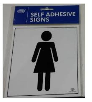 FIS SELF ADHESIVE SIGNS FEMALE