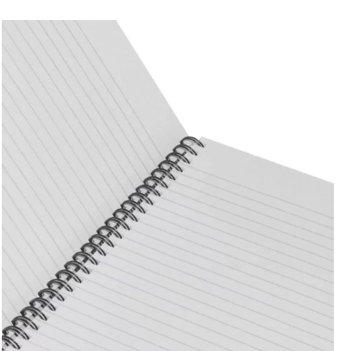 LIGHT Pack of 5 Spiral Hard Cover Notebook, Single Line, Size A4, 100 Sheets - LINBSA41708