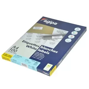 Agipa 100-Sheet Multipurpose Label White - APLA101113